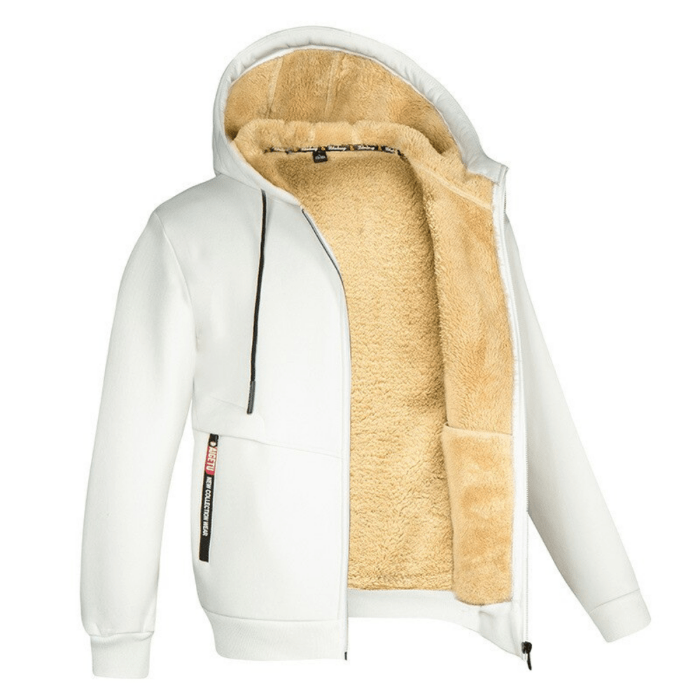 Herren Winter-Hoodie Warm Isoliert Mit Reißverschluss