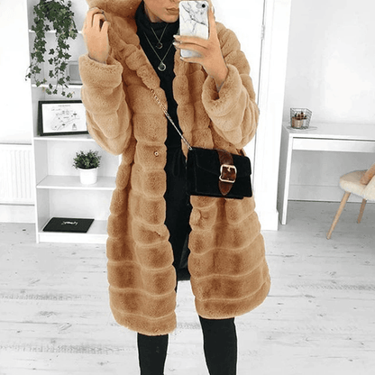 Luxus Pelzkleid Weich und Warm für Herbst