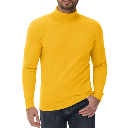 Herren Rollkragenpullover Slim Fit Modern