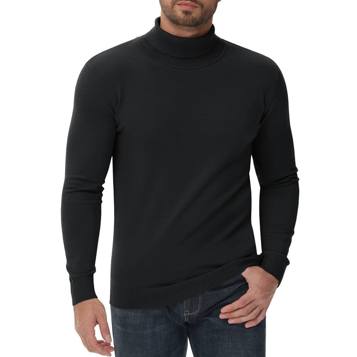Herren Rollkragenpullover Slim Fit Modern