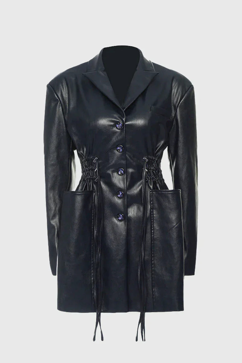 Lange Damenjacke Mit Taschen