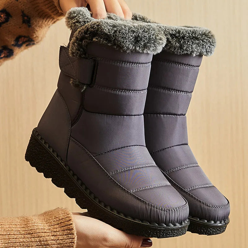 Wasserdichte Damenstiefel Winter Warm Fleece