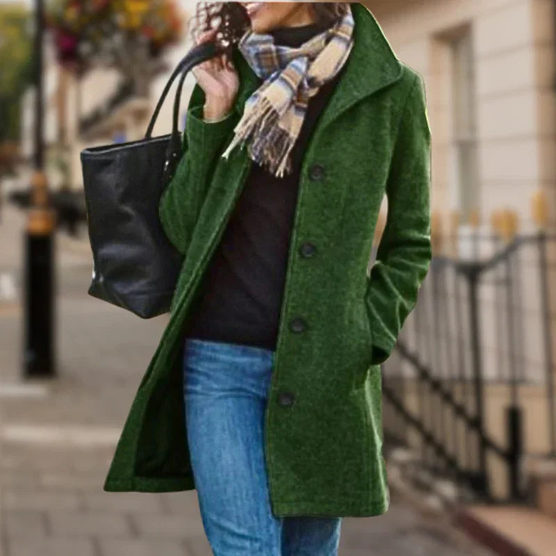 Eleganter Damenwintermantel Weich & Warm