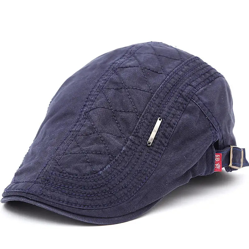 Herren Mütze Flach Verstellbar Segeltuch Stil