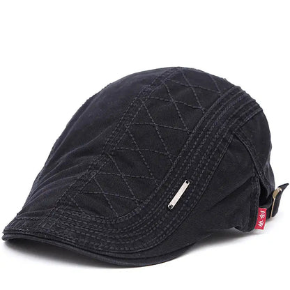 Herren Mütze Flach Verstellbar Segeltuch Stil