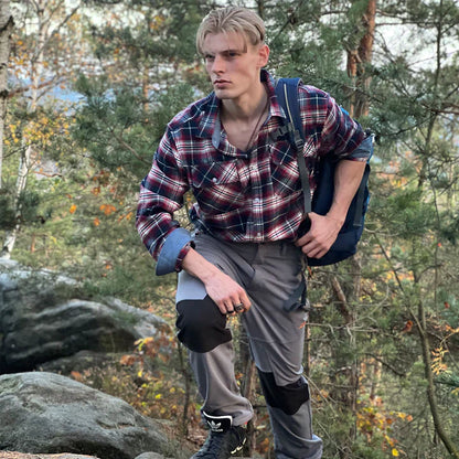 Herren Flanellhemd Kariert Modern - IdealeKleiden