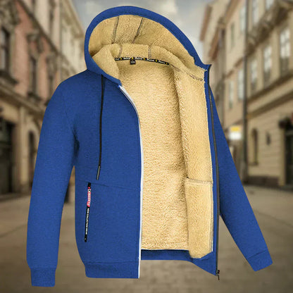Warme Herren Fleece Jacke Winter