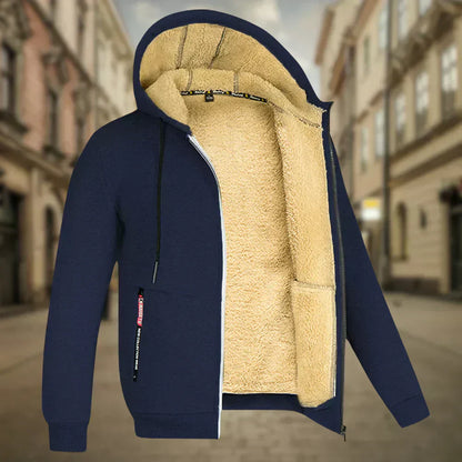 Warme Herren Fleece Jacke Winter