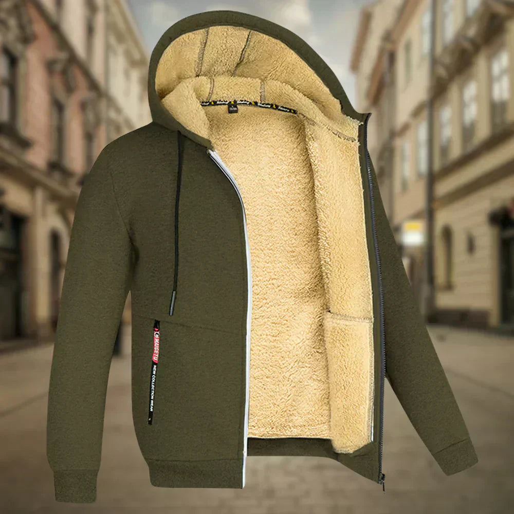 Warme Herren Fleece Jacke Winter - IdealeKleiden