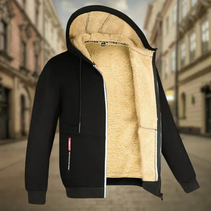 Warme Herren Fleece Jacke Winter