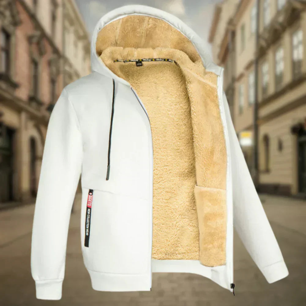Warme Herren Fleece Jacke Winter