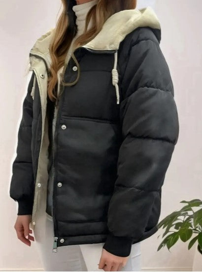 Warmes Winterkleid | Gefütterte Kapuzenjacke Elegant & Bequem - IdealeKleiden