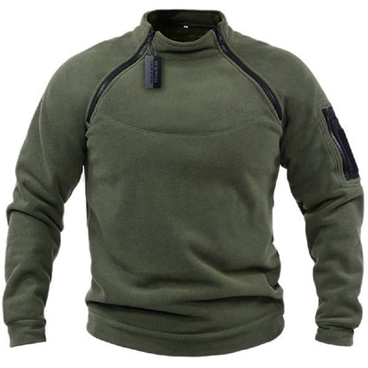 Herren Fleece Pullover Warm Halbzipper Outdoor