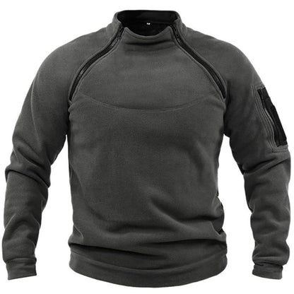 Herren Fleece Pullover Warm Halbzipper Outdoor