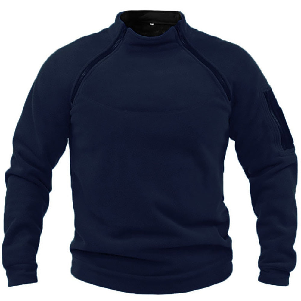 Herren Fleece Pullover Warm Halbzipper Outdoor