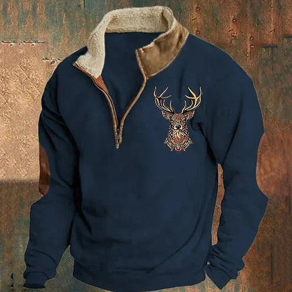 Wärmer Fleece Pullover Herren Winter