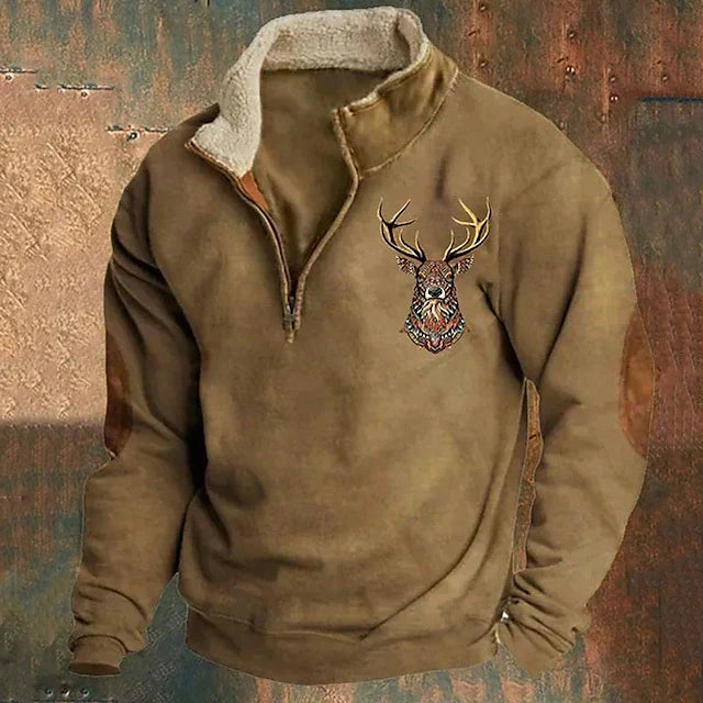 Wärmer Fleece Pullover Herren Winter