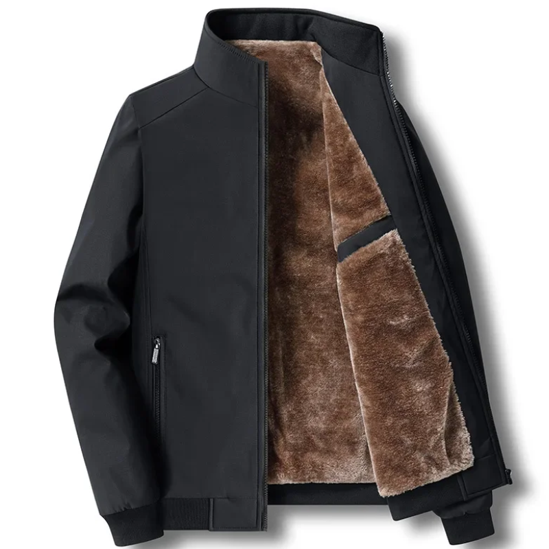Herren Winterjacke Fleece Isoliert Winddicht