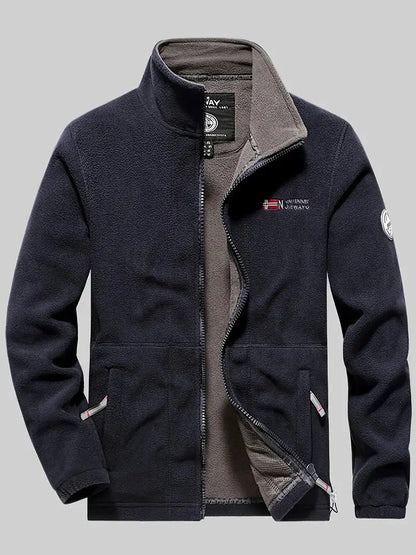 Herren Winterjacke Fleece Winddicht Isoliert - IdealeKleiden