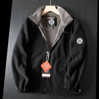 Herren Fleecejacke Warm mit Taschen