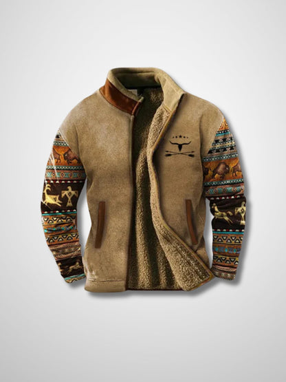 Herren Fleecejacke Warm Sherpa Winterjacke