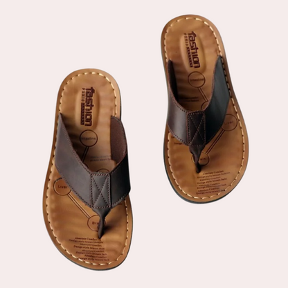 Ergonomische Herrensandalen Leder