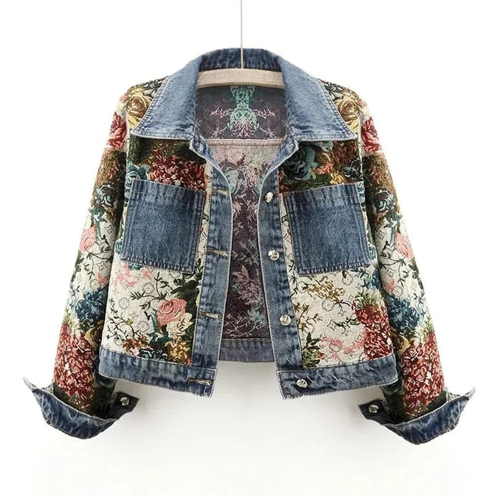 Eco Jeansjacke Damen Bio-Baumwolle Kurz Design