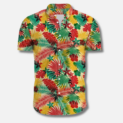 Sommer Blumenhemd für Männer Hawaii Style