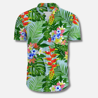 Sommer Blumenhemd für Männer Hawaii Style