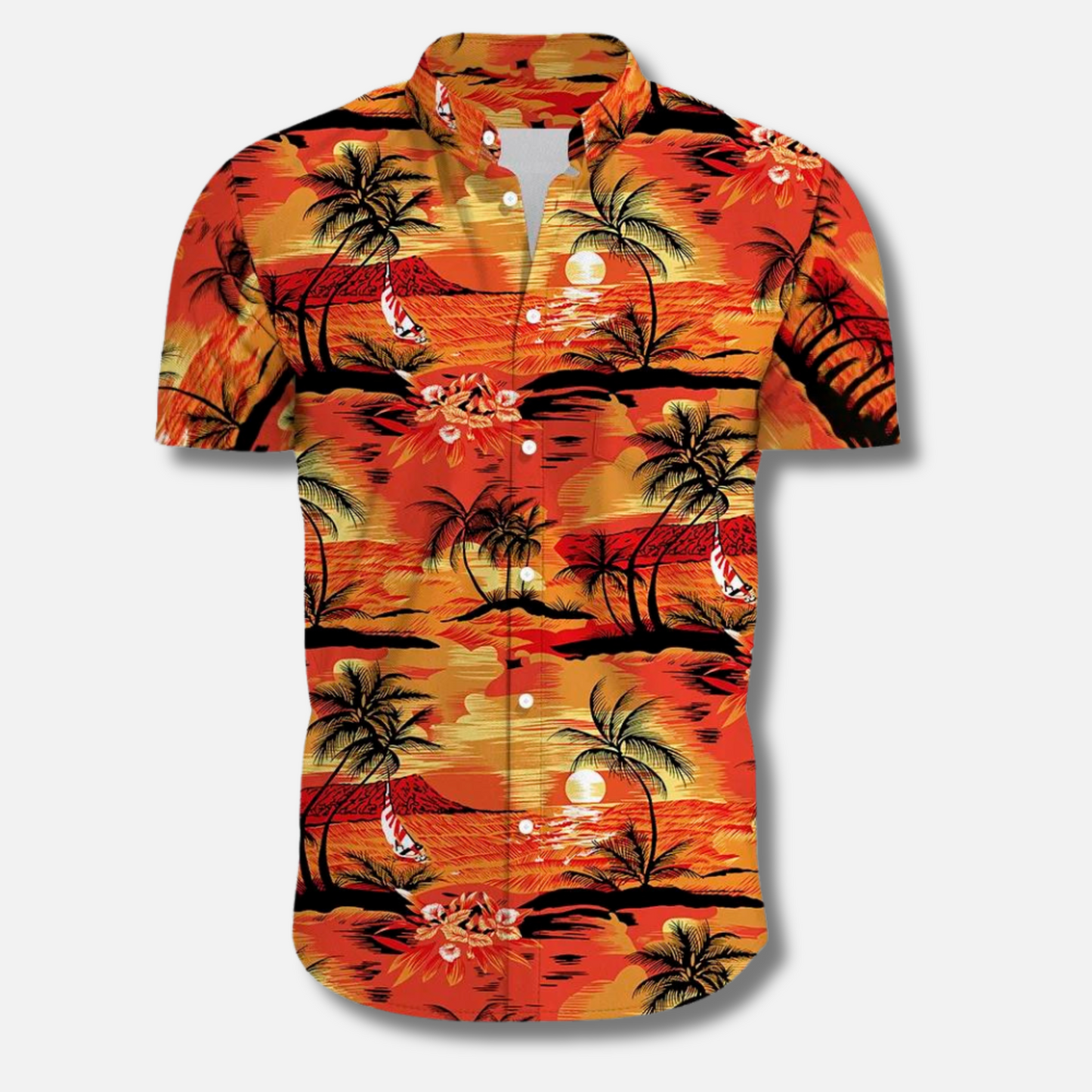 Sommer Blumenhemd für Männer Hawaii Style