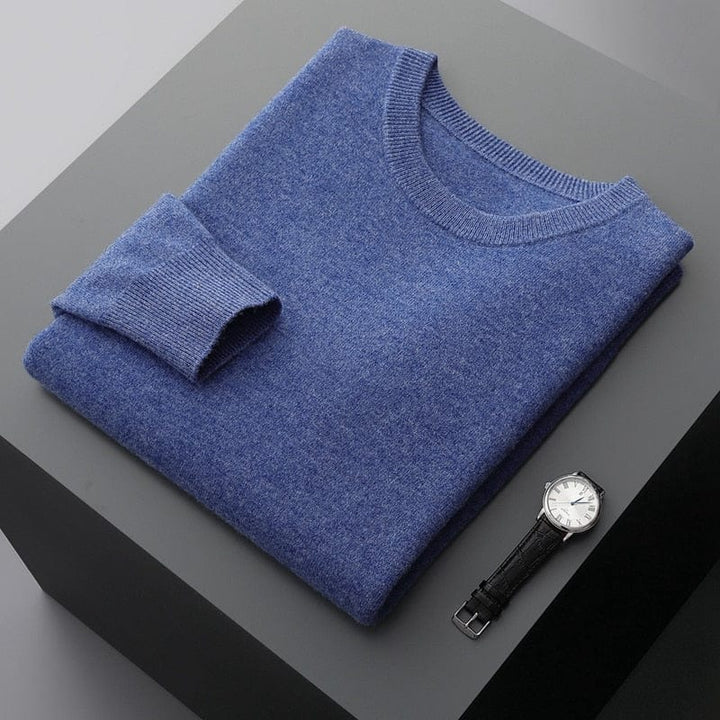 Herren Pullover Klassisch Rundhals Elegante Optik - IdealeKleiden