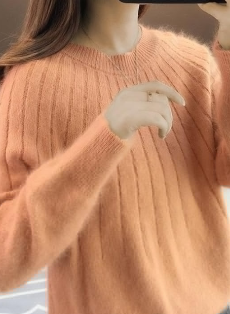 Damen Strickpullover Bequem Modisch