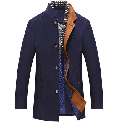 Warme Winterjacke Wollmantel Damen