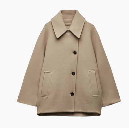 Damen Wintermantel Oversized Lang Geschnitten