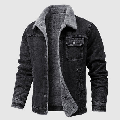 Herren Fleecejacke Retro Style