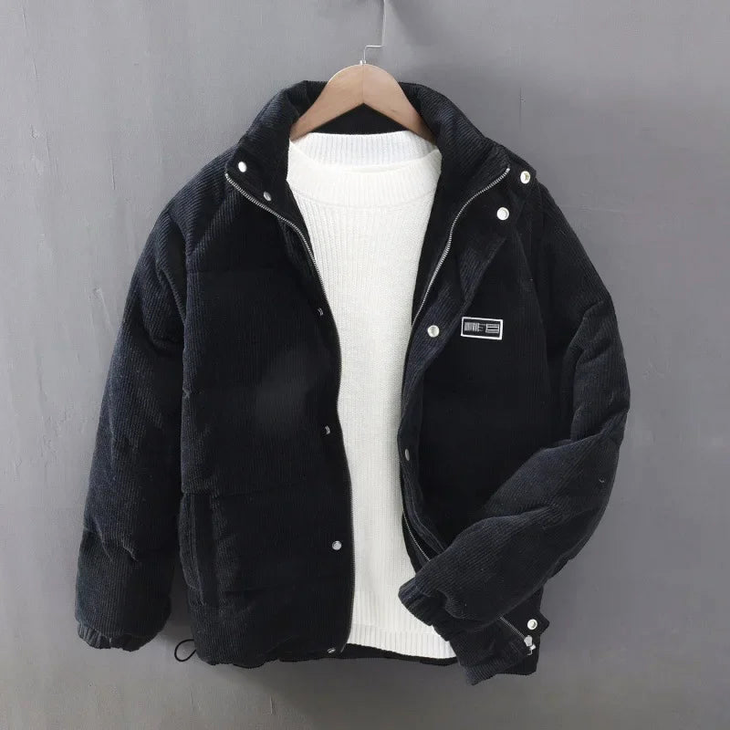 Klassische Cordjacke Warm Gepolstert