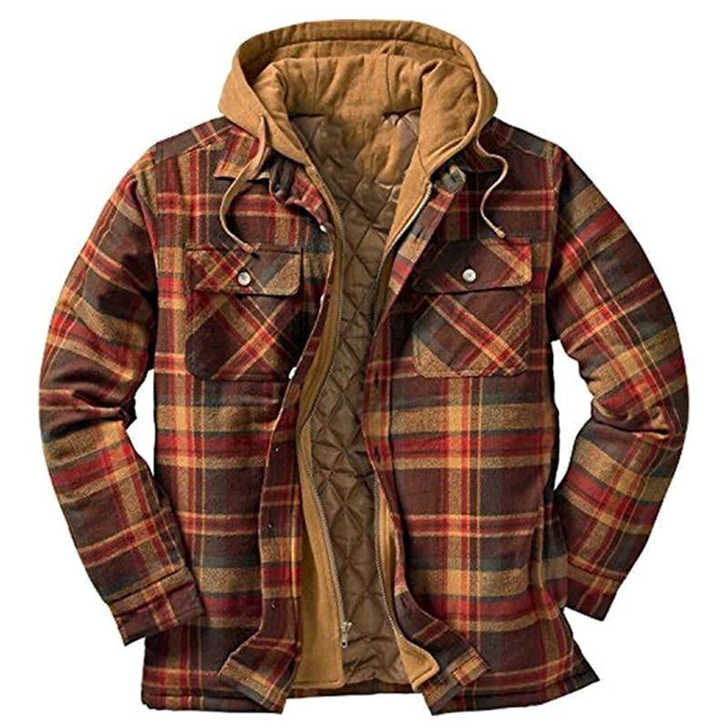 Praktische Karo-Jacke Baumarktstil