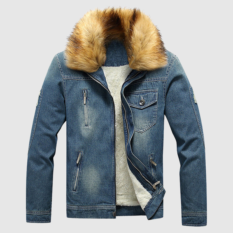 Robuste Denimjacke Herren Trendy Style