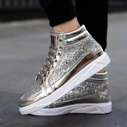 Glitzer Schuhe für Herren Elegant Design