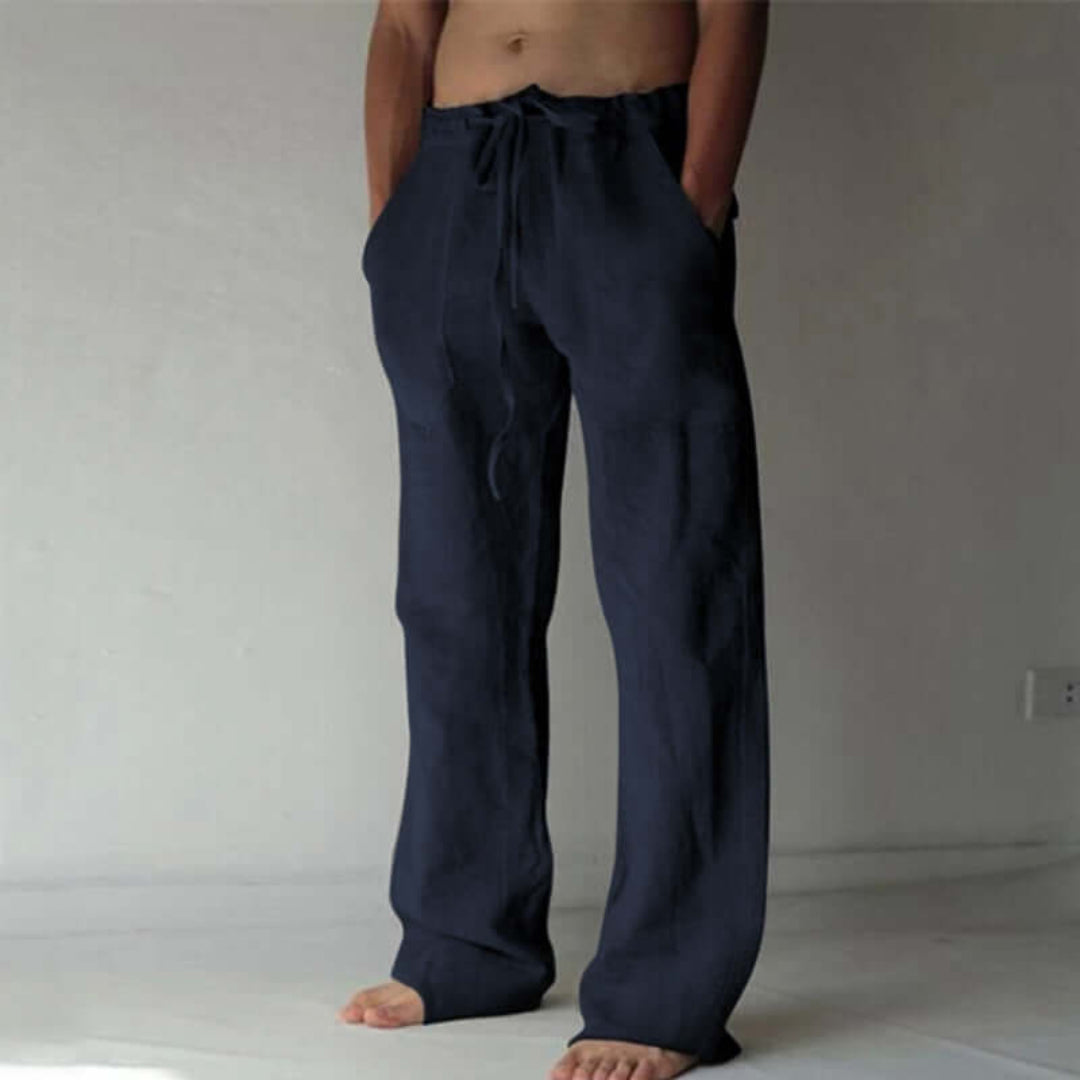 Bequeme Leinenhosen Herren Lockere Fit