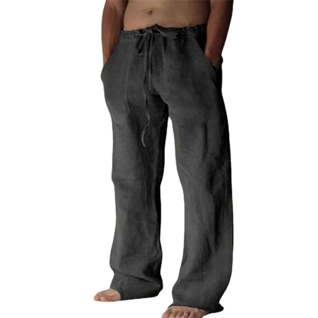 Bequeme Leinenhosen Herren Lockere Fit