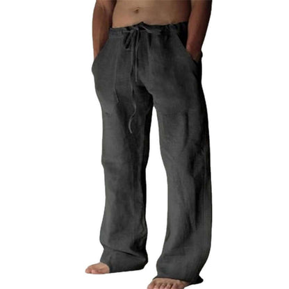 Bequeme Leinenhosen Herren Lockere Fit