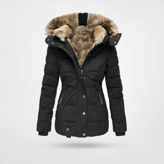 Warme Damen Winterjacke Isolierte Puffer Parka - IdealeKleiden