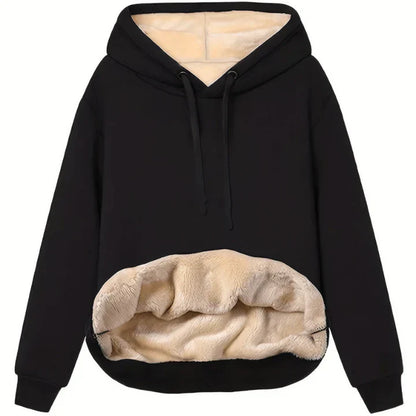Weiches Fleece-Hoodie Warm Winter - IdealeKleiden