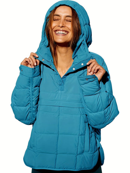 Kapuzenmantel Damen Warm Modern Stylish