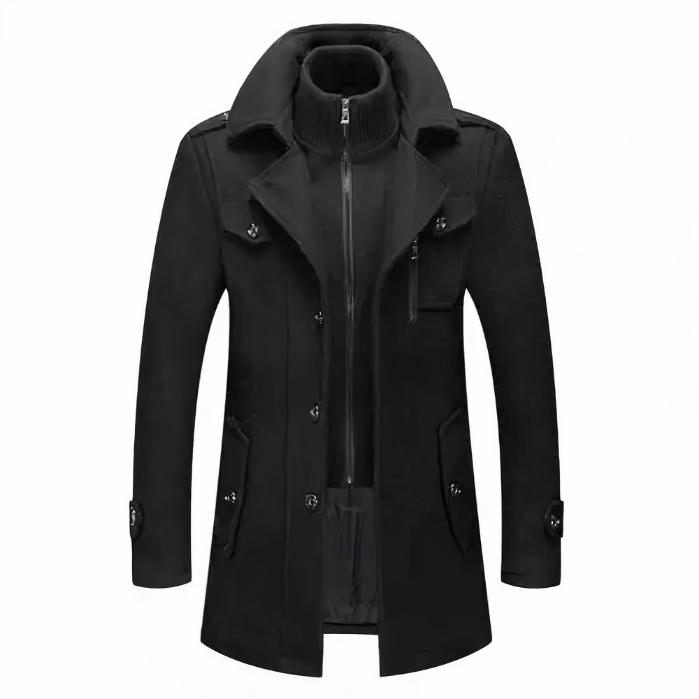 Stylische Herrenjacke Doppelrevers Modern - IdealeKleiden