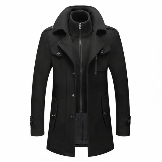 Stylische Herrenjacke Doppelrevers Modern - IdealeKleiden