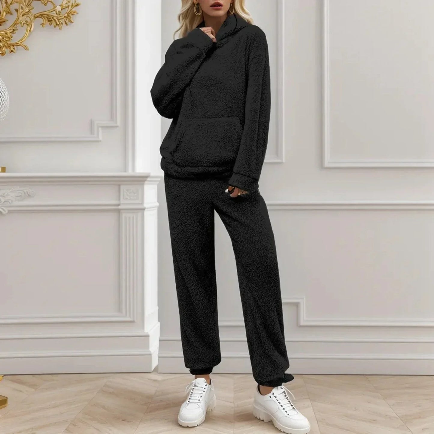 Damen Wintermantel Langarm Elegant