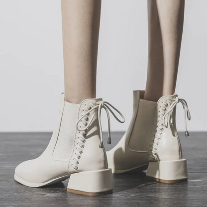 Damen Stiefeletten Niedriger Absatz