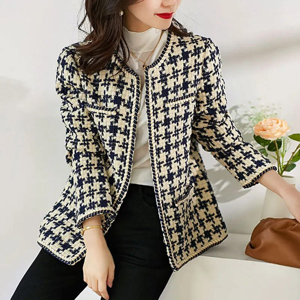 Stilvolle Herrenjacke Tweed Modern Geschnitten